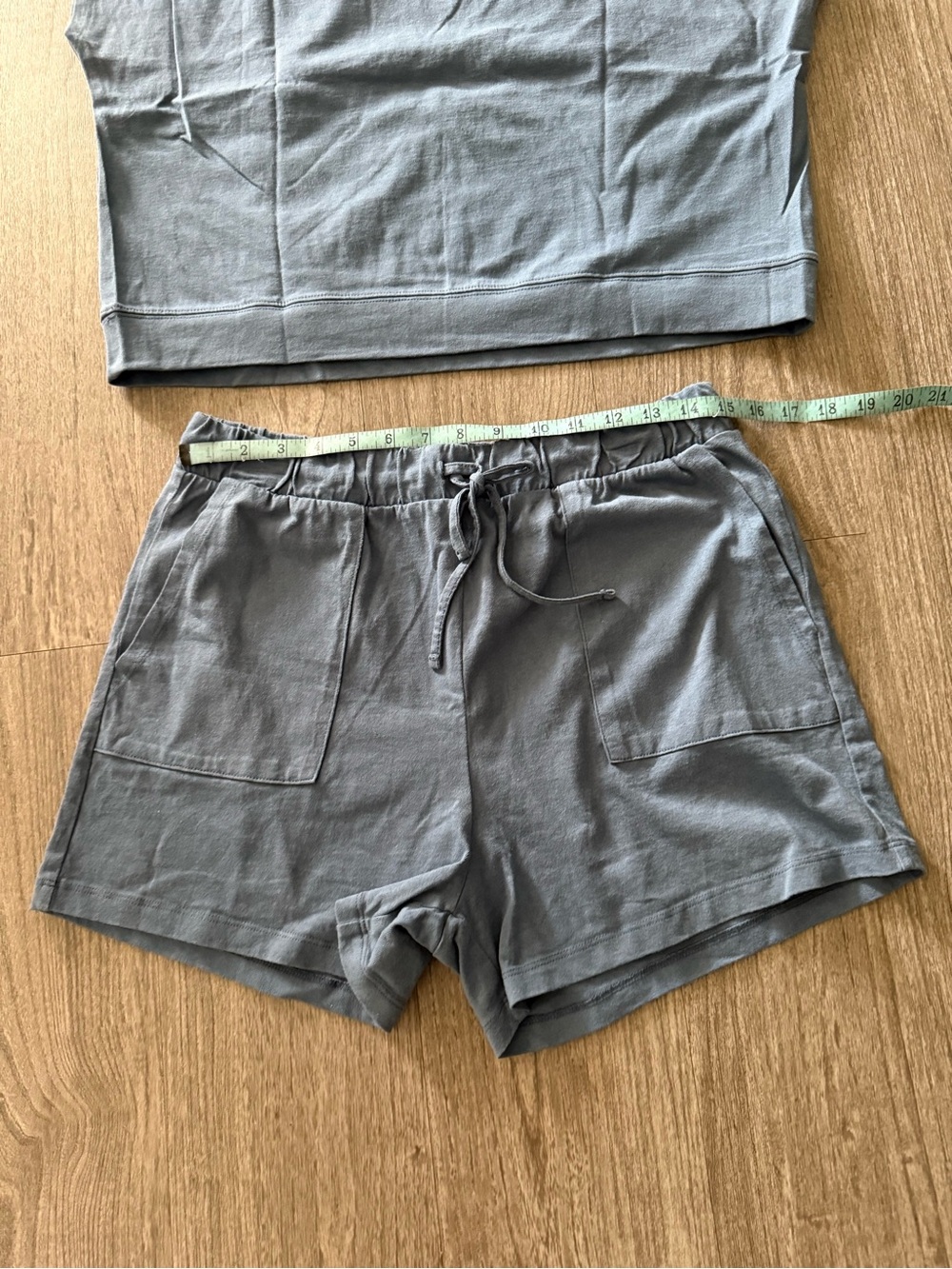 Zenana Slate Blue Short Set NWOT - Picture 8 of 14